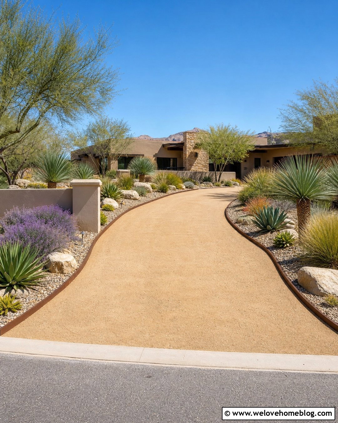 25 Long Driveway Landscaping Entrance Ideas That Feel Grand