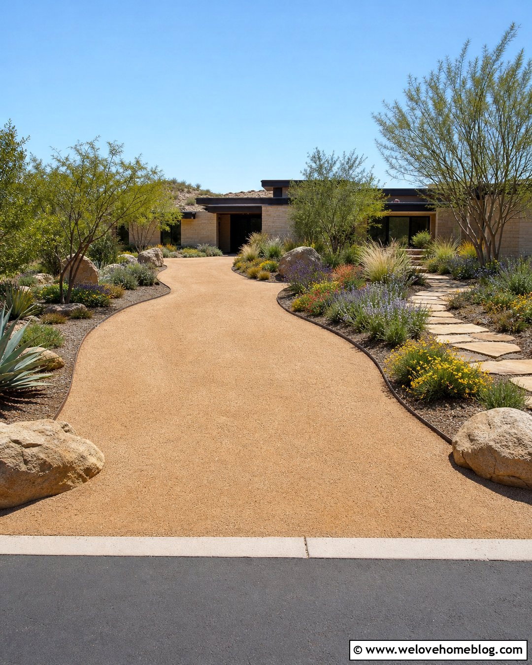 Decomposed Granite Driveway - 20 Eco Friendly Driveway Ideas