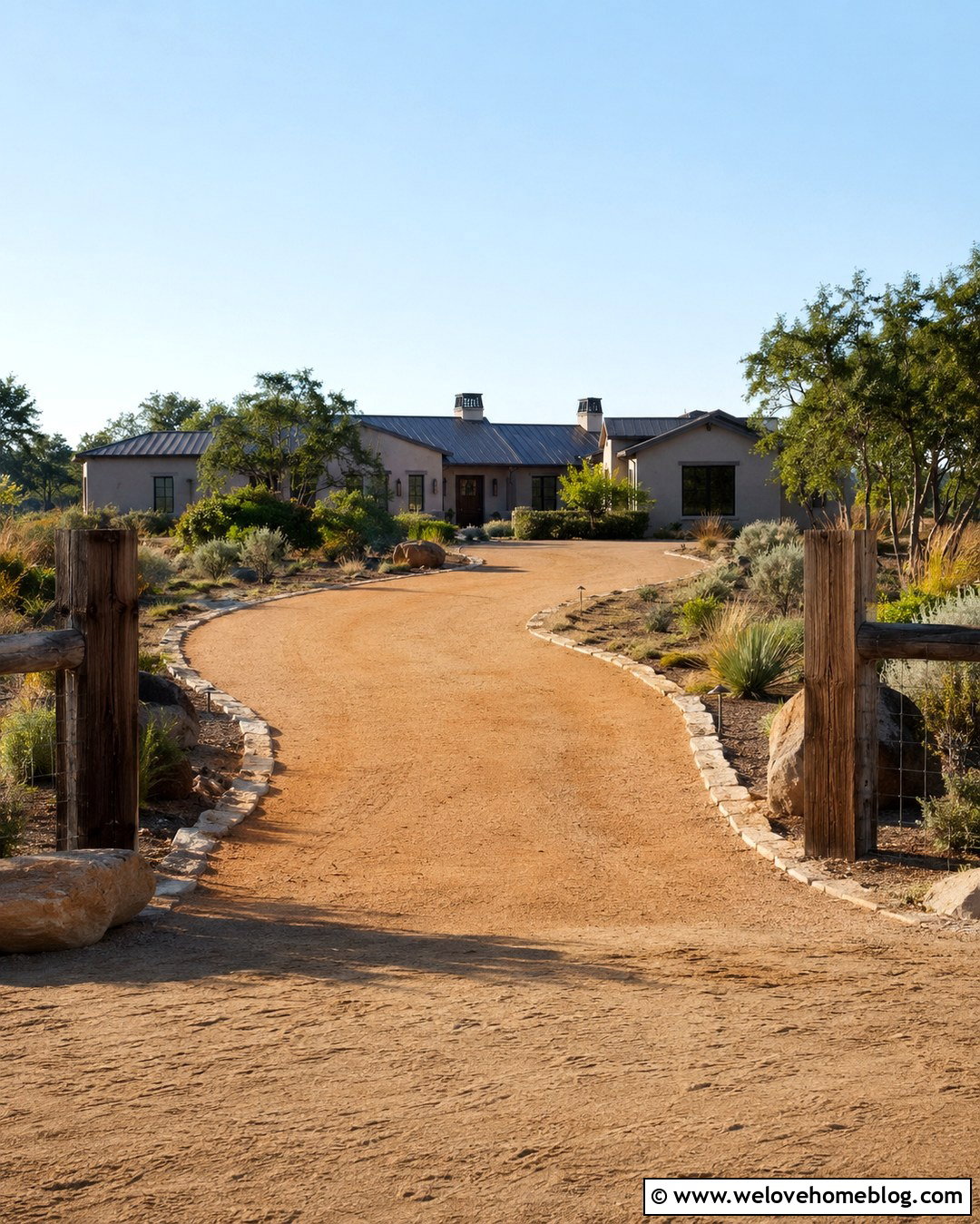 Decomposed Granite Ranch Driveway - 20 farm roads driveways ideas