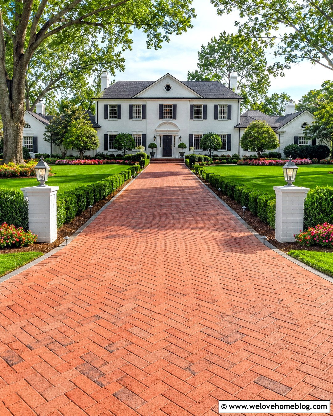 Decorative Driveway Reflectors With Lantern Posts