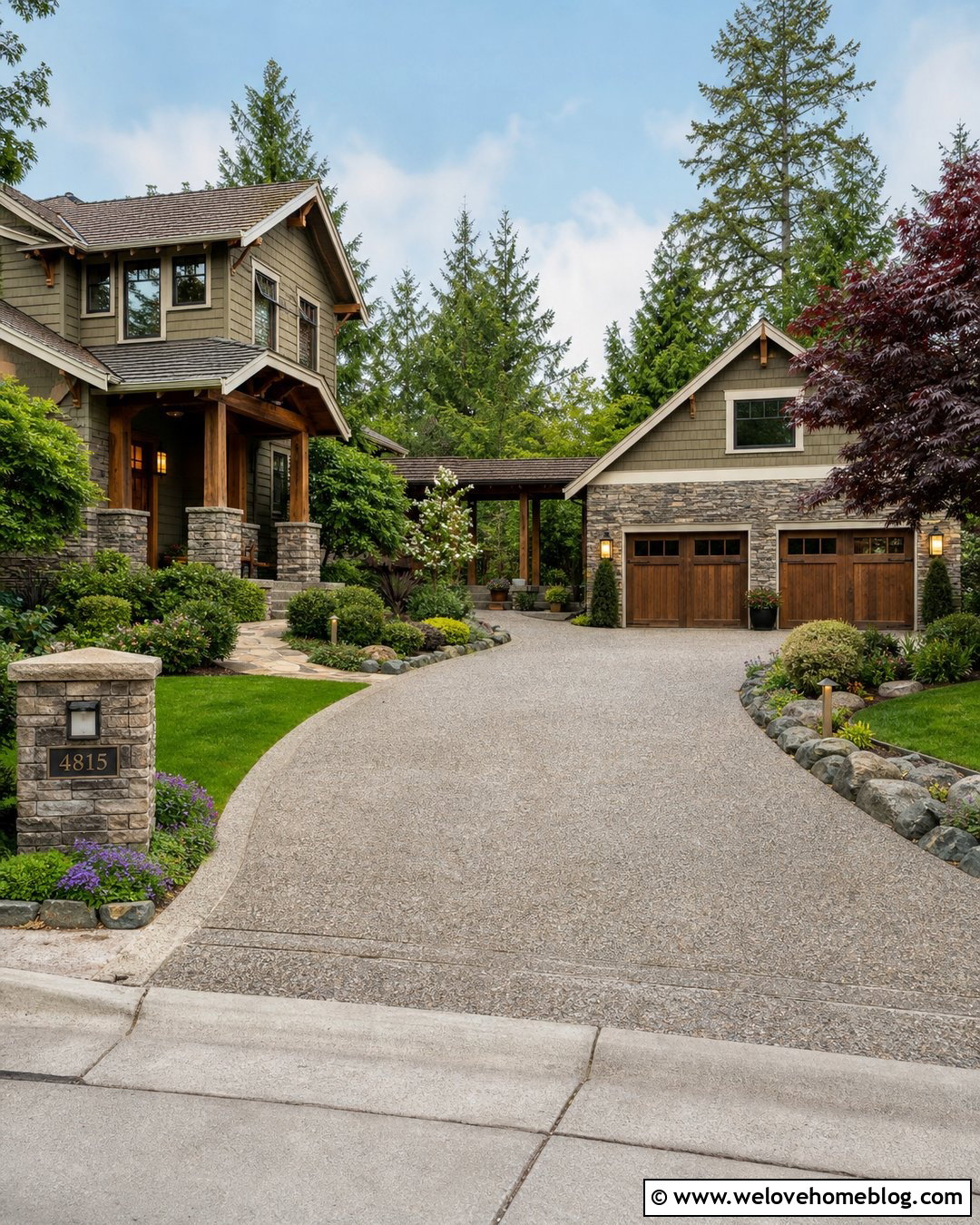 Detached Side Garage Driveway - 25 Side Garage Driveway Layout Ideas