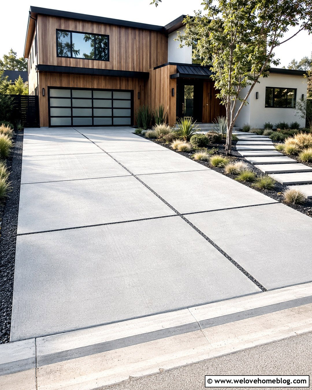 Diamond Driveway With Gravel Joints - 20 Diamond Driveway Ideas