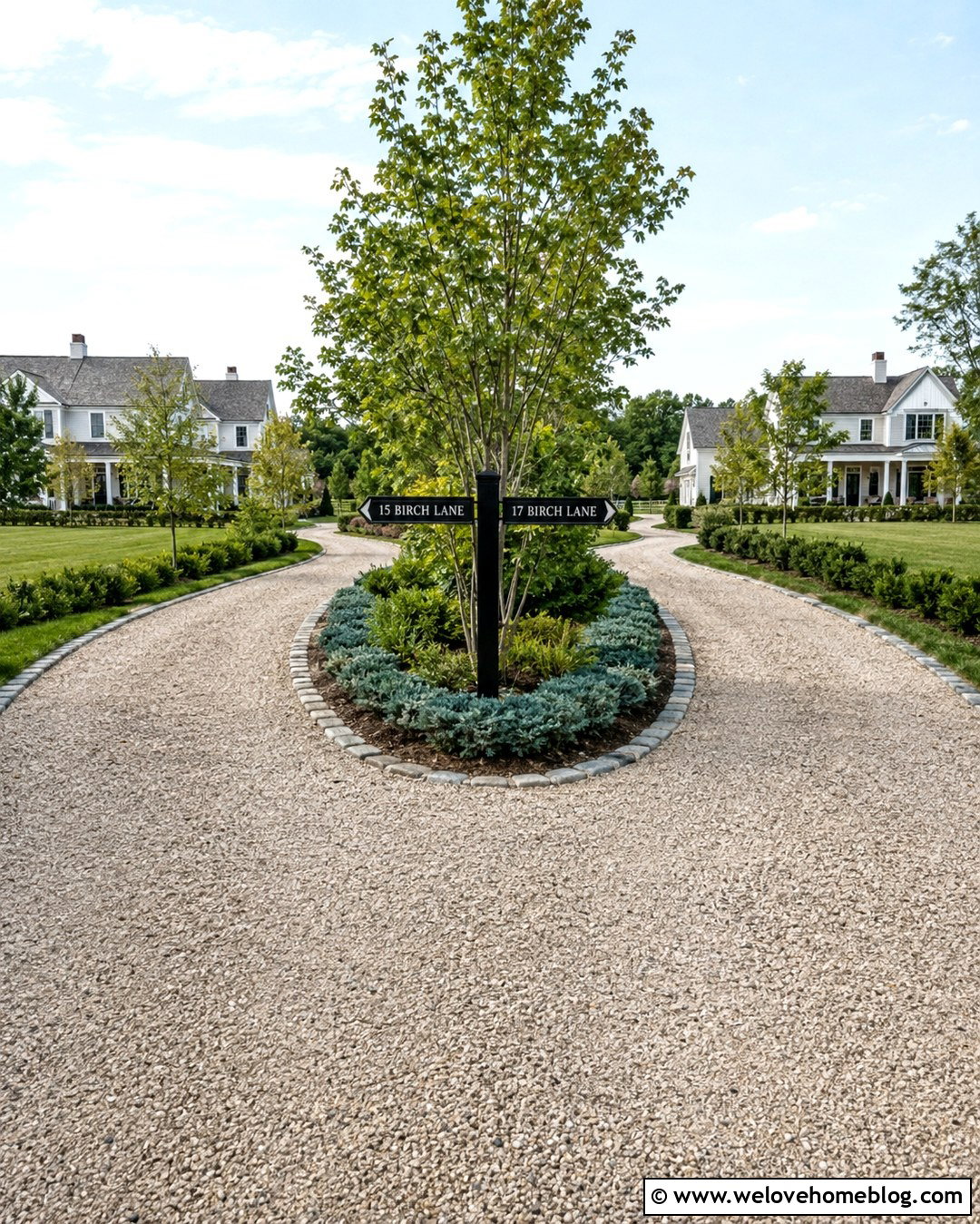 Directional Metal Driveway Sign For Shared Entrance - 20 Metal Driveway Signs Ideas