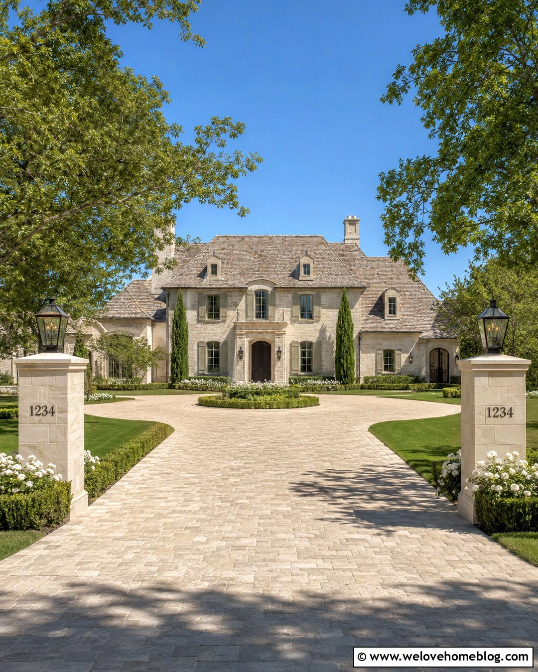 Double Driveway Pillars With Address Numbers - 20 Driveway Signs Entrance House Numbers Ideas
