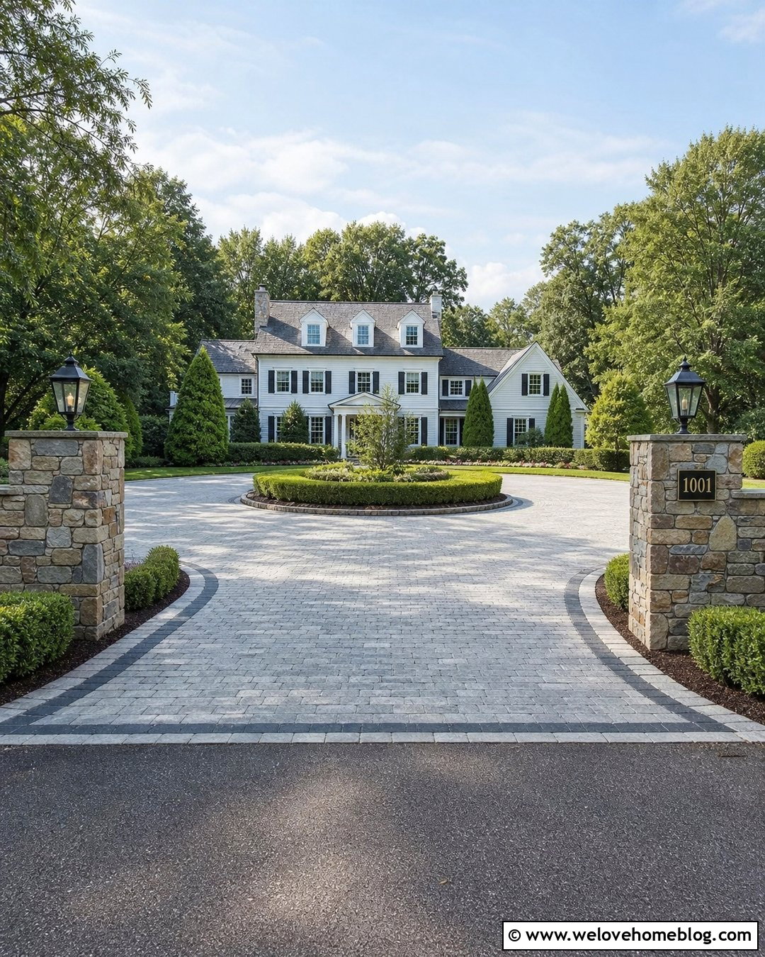 Double Pillar Driveway Address Sign - 45 driveway address sign ideas