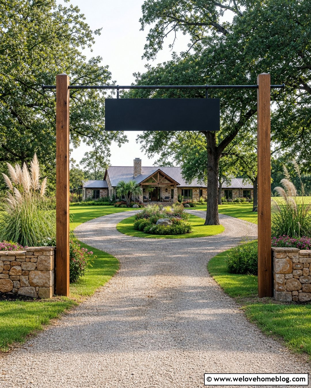 Double Post Driveway Entrance Sign - 20 Driveway Entrance Signs Ideas