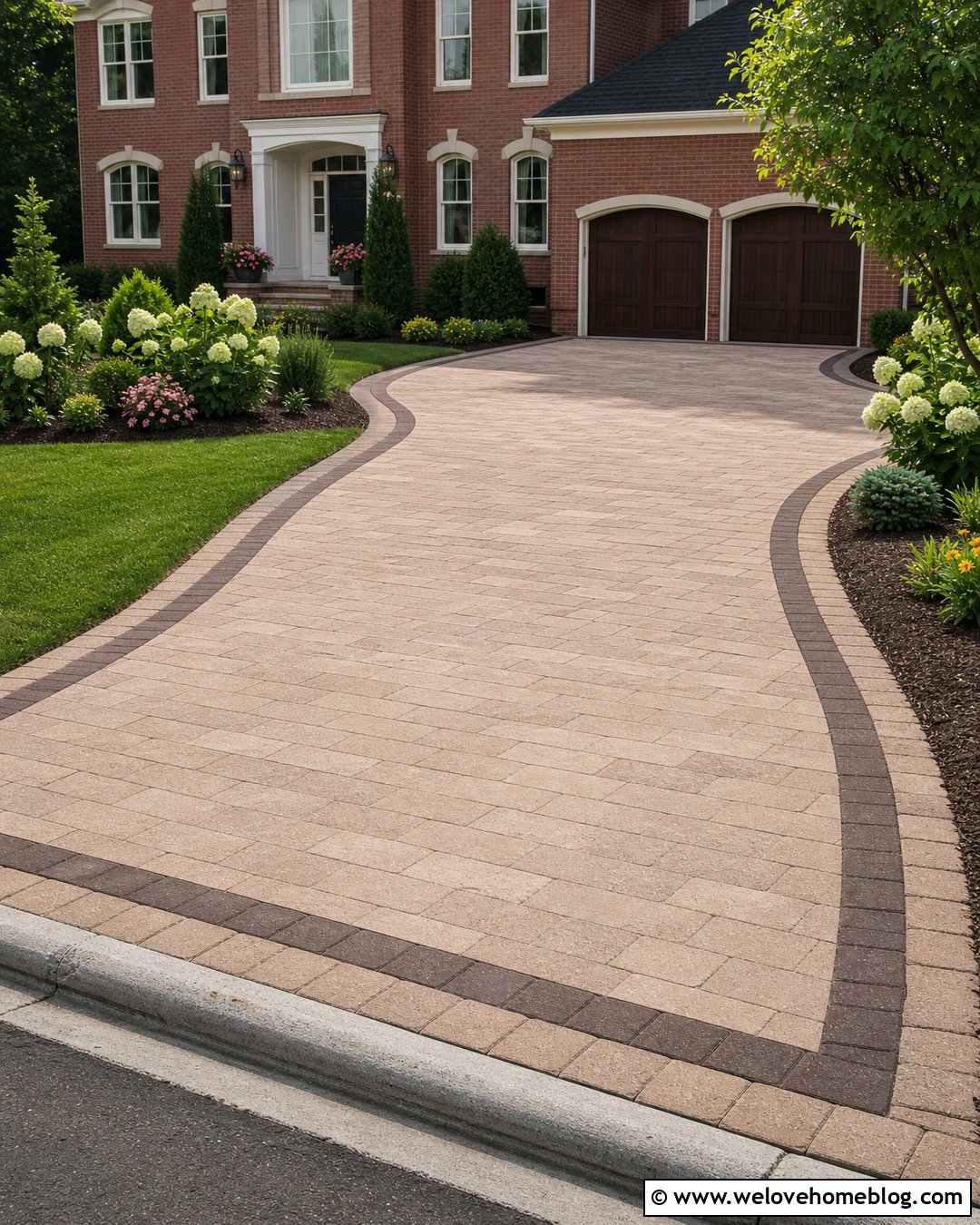 Double Sailor Course Interlock Driveway Border - 20 Interlock Driveway Border Ideas