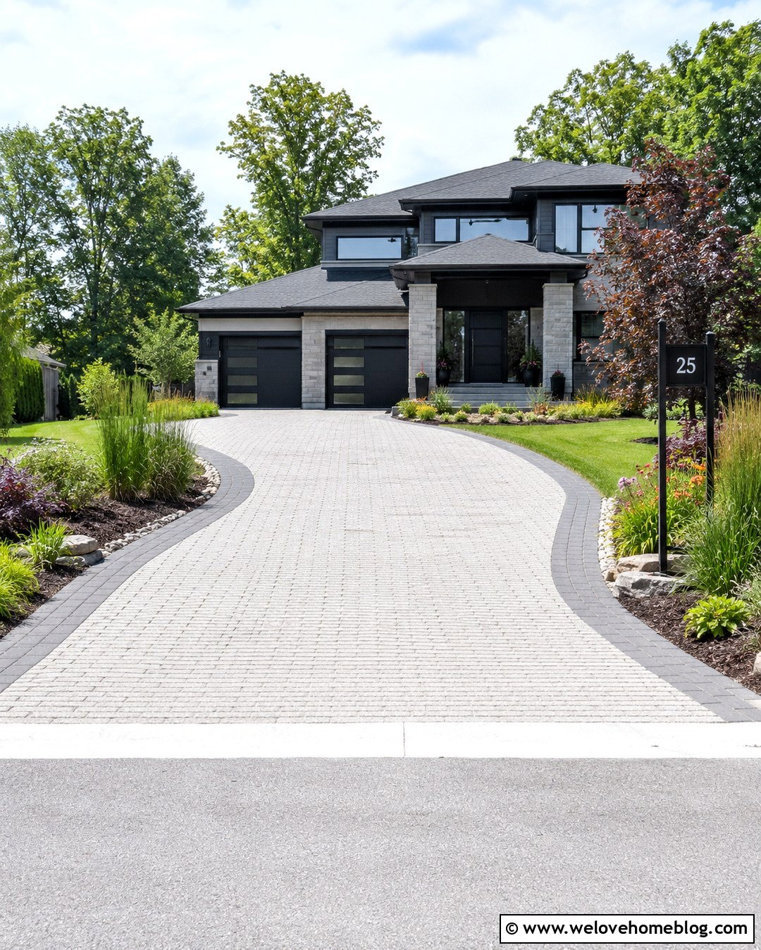 Double Sided Driveway House Number Sign - 20 End Of Driveway House Number Ideas