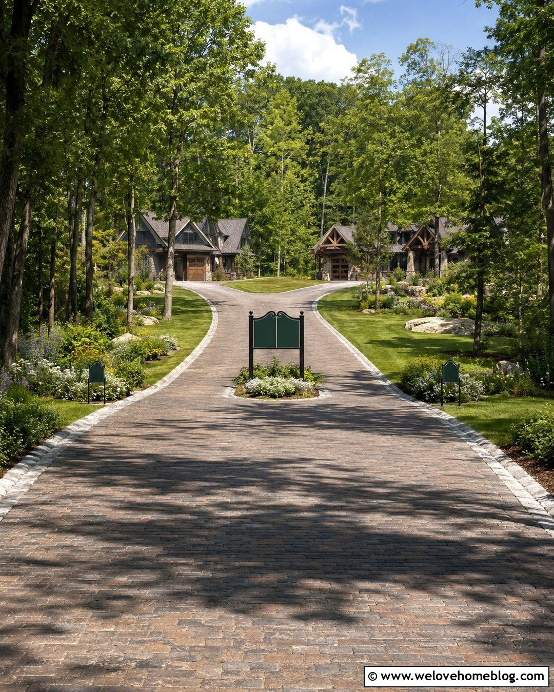 Double Sided Driveway Name Sign For Shared Driveway - 20 Driveway Name Sign Ideas