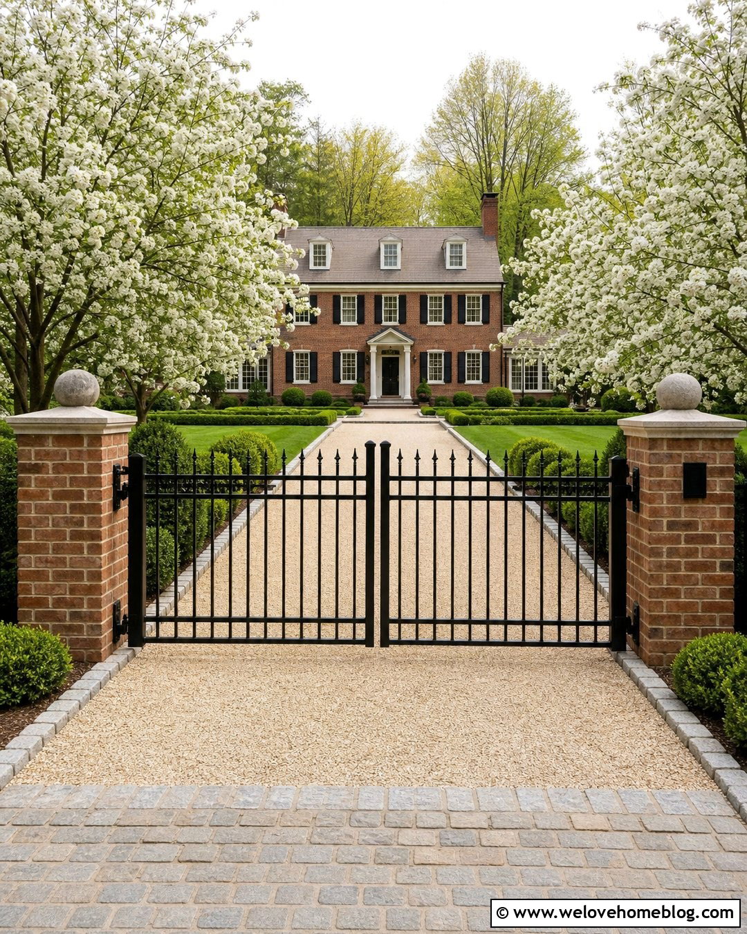 Double Swing Aluminum Driveway Gate