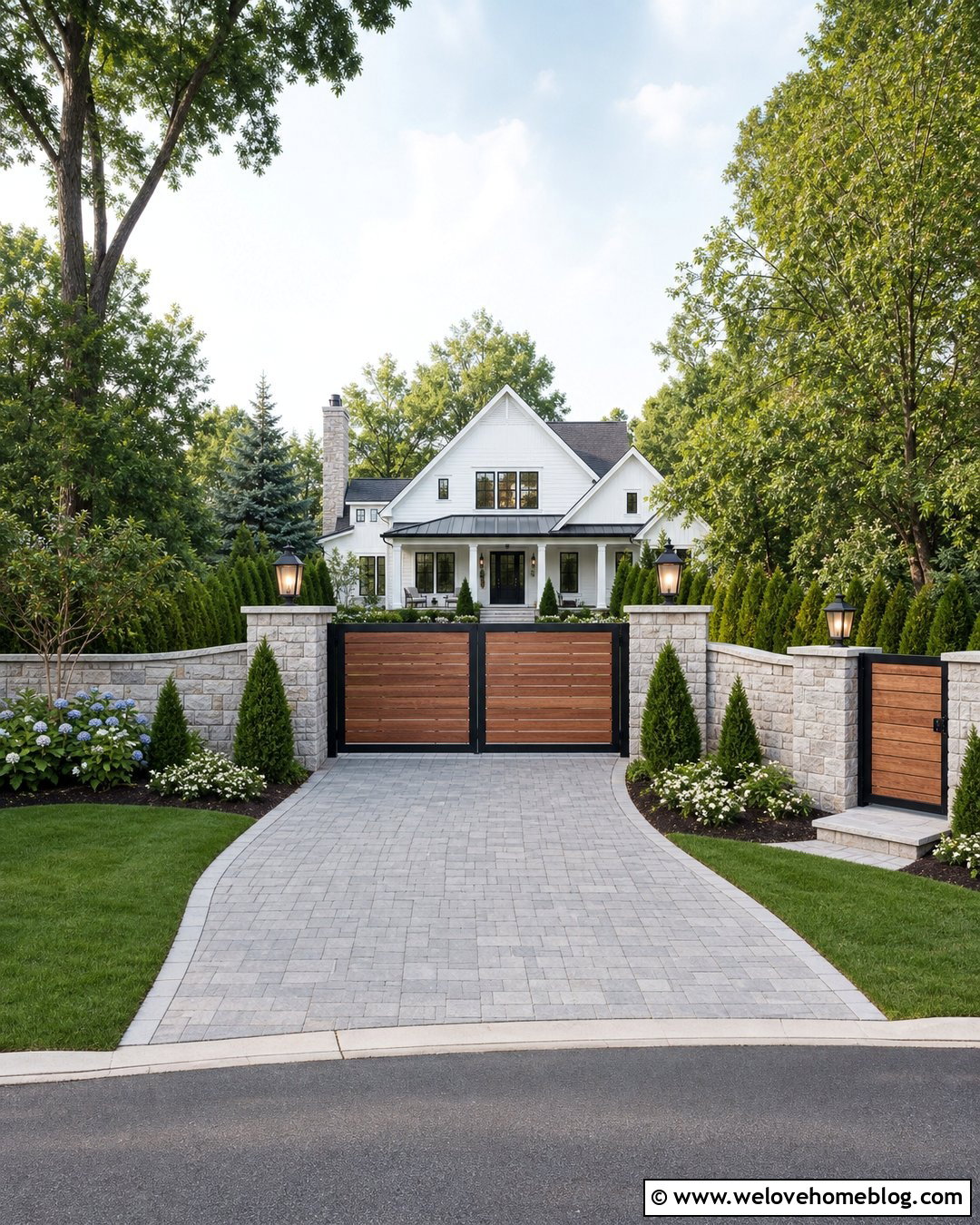Double Swing Driveway Gate - 40 unique driveway gates