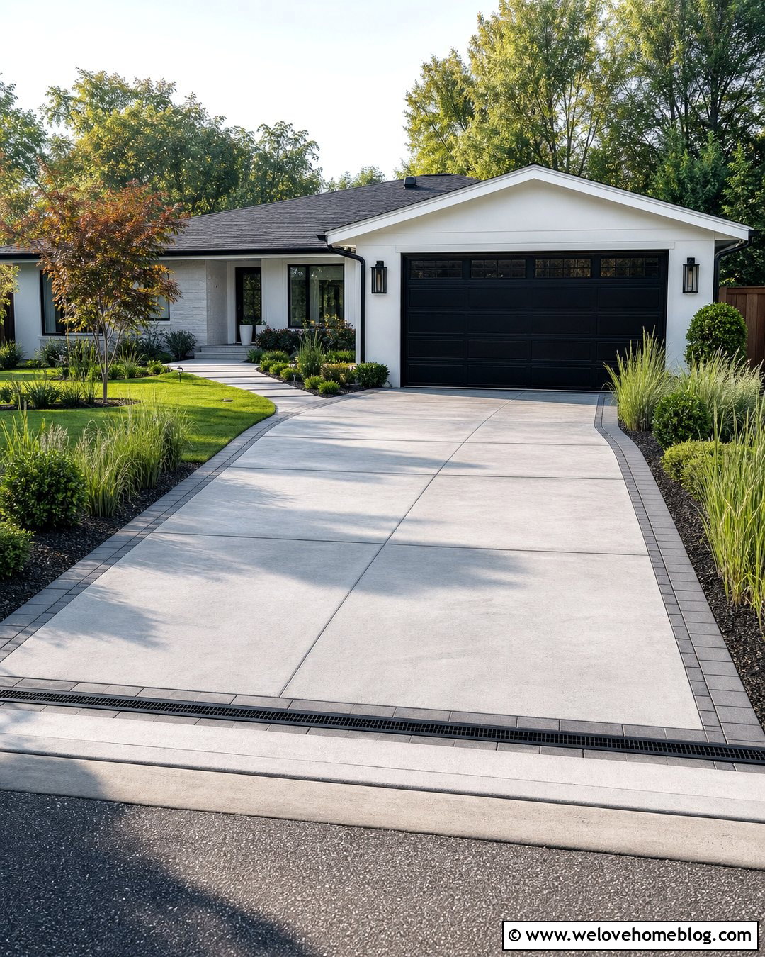 Drainage Channel Across Cracked Driveway - 20 Cracks In Driveway Ideas