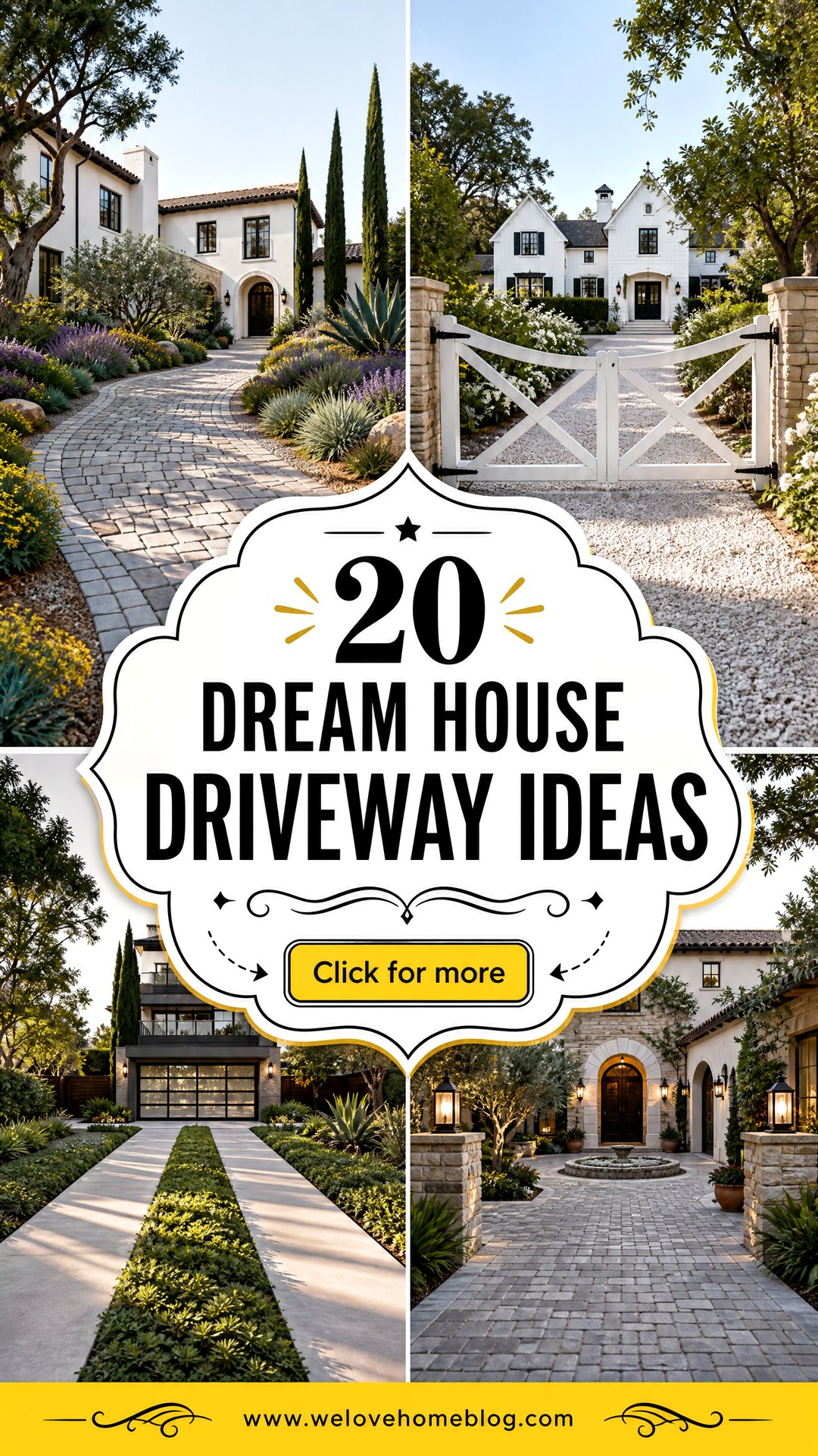 20 Dream House Driveway Ideas for a Showstopping Welcome - 20 Dream House Driveway Ideas for a Showstopping Welcome