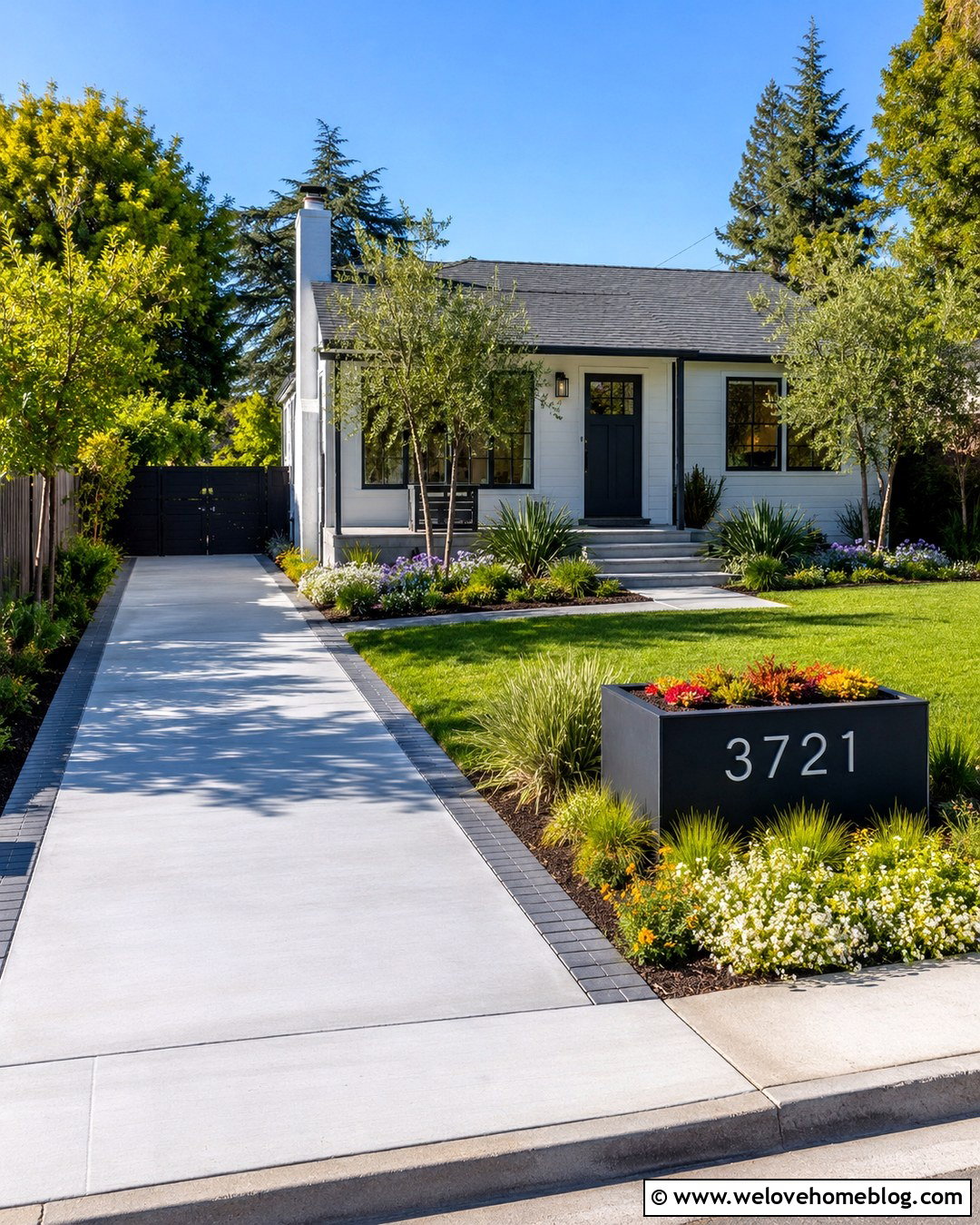 Driveway Address Marker Planter Box - 20 address markers driveway ideas