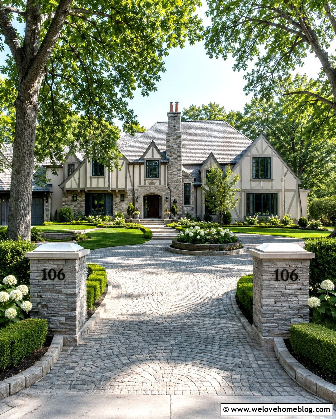 Driveway Address Marker With Stone Pillars - 20 address markers driveway ideas