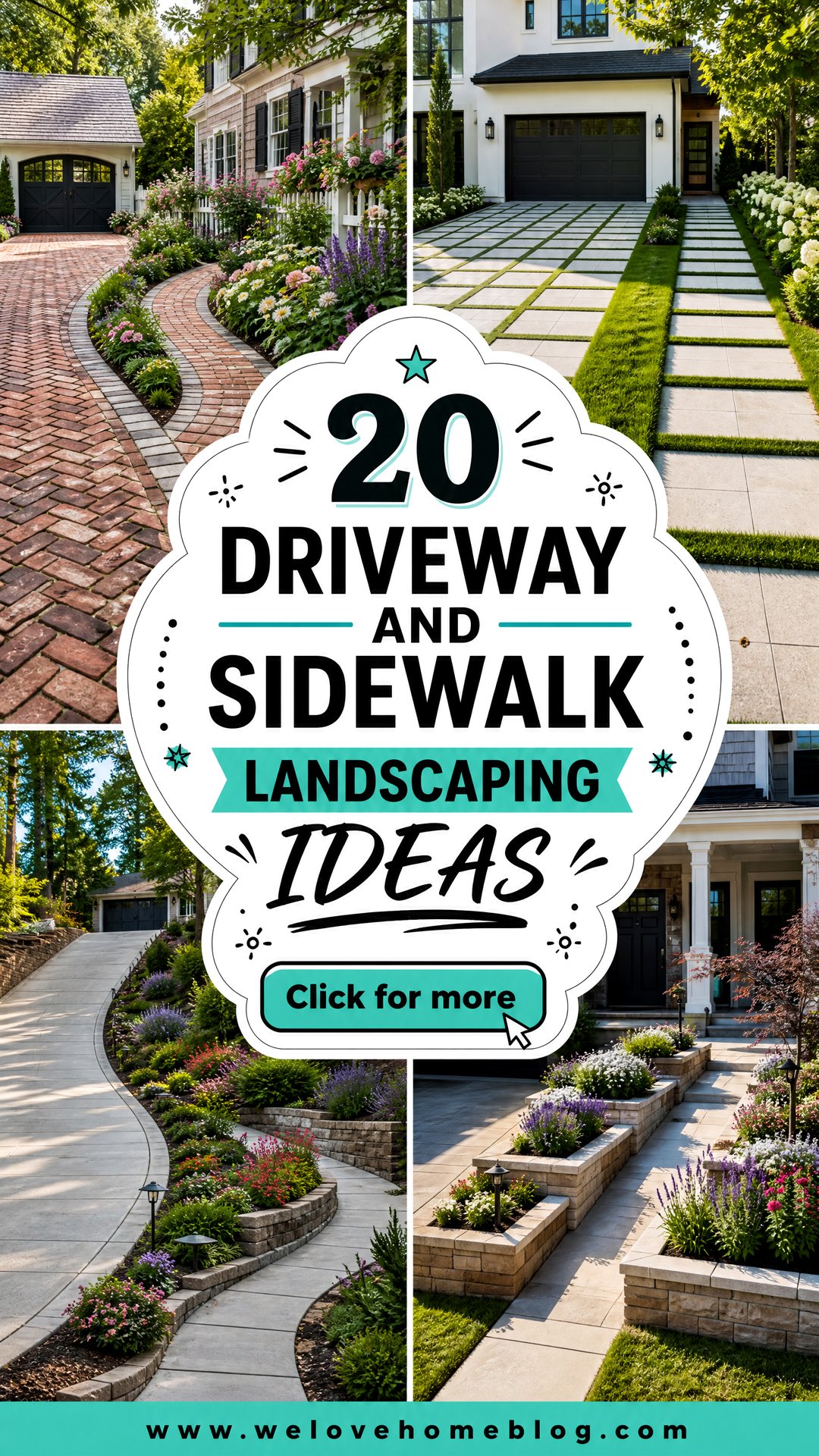20 Driveway And Sidewalk Landscaping Ideas for Curb Appeal - 20 Driveway And Sidewalk Landscaping Ideas for Curb Appeal
