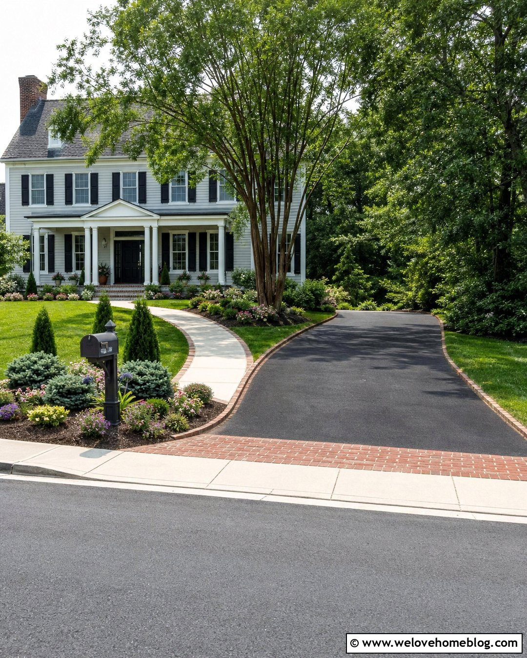 Driveway And Sidewalk With Mailbox Landscaping - 20 Driveway And Sidewalk Landscaping Ideas