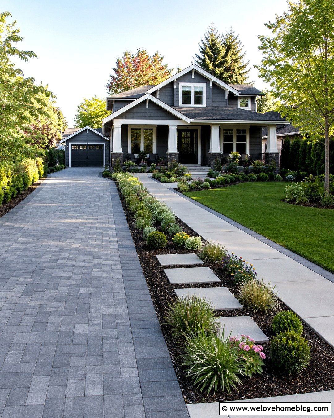 20 Side of Driveway Landscaping Curb Appeal Ideas That Wow
