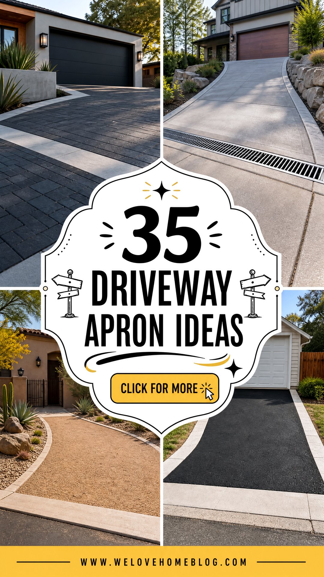 35 Driveway Apron Ideas for a Polished Practical Entrance - 35 Driveway Apron Ideas for a Polished, Practical Entrance