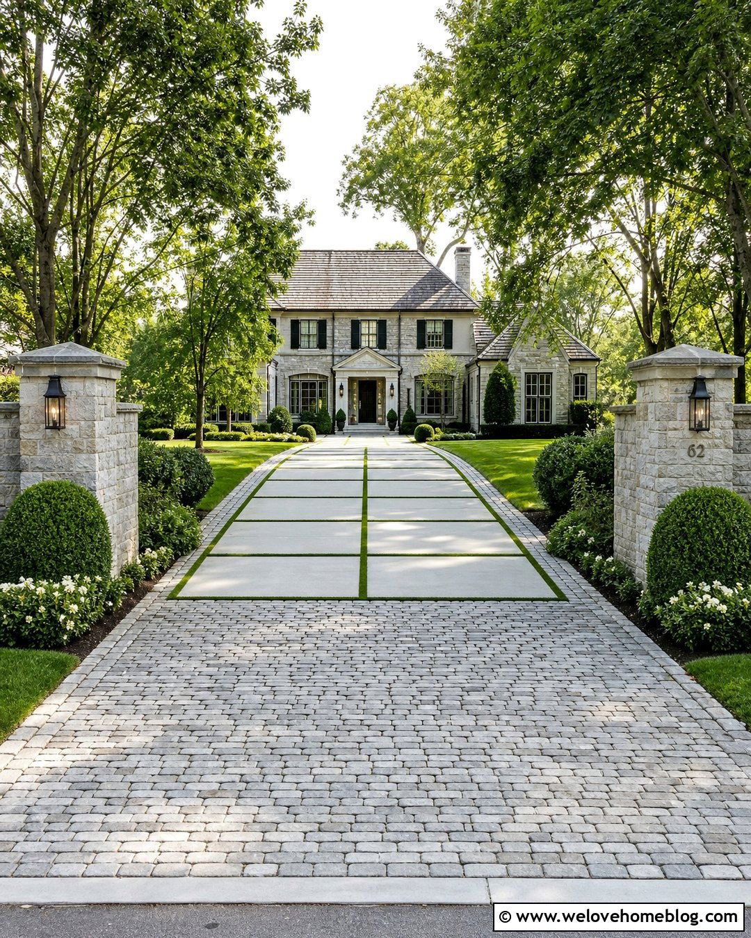 Driveway Apron With Grass Grid - 20 grass pattern driveway ideas