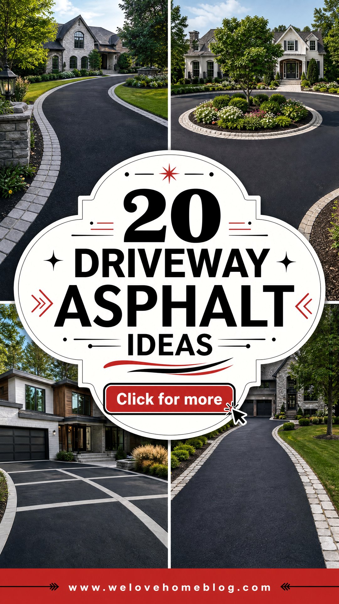 20 Driveway Asphalt Ideas for a Sleek Durable Home Entrance - 20 Driveway Asphalt Ideas for a Sleek, Durable Home Entrance
