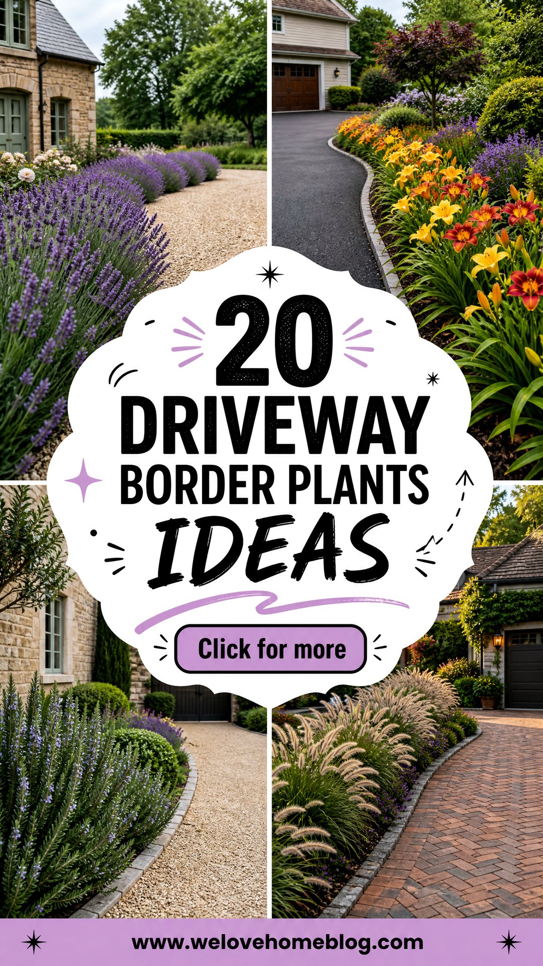 20 Driveway Border Plants Ideas for Colorful Curb Appeal - 20 Driveway Border Plants Ideas for Colorful Curb Appeal
