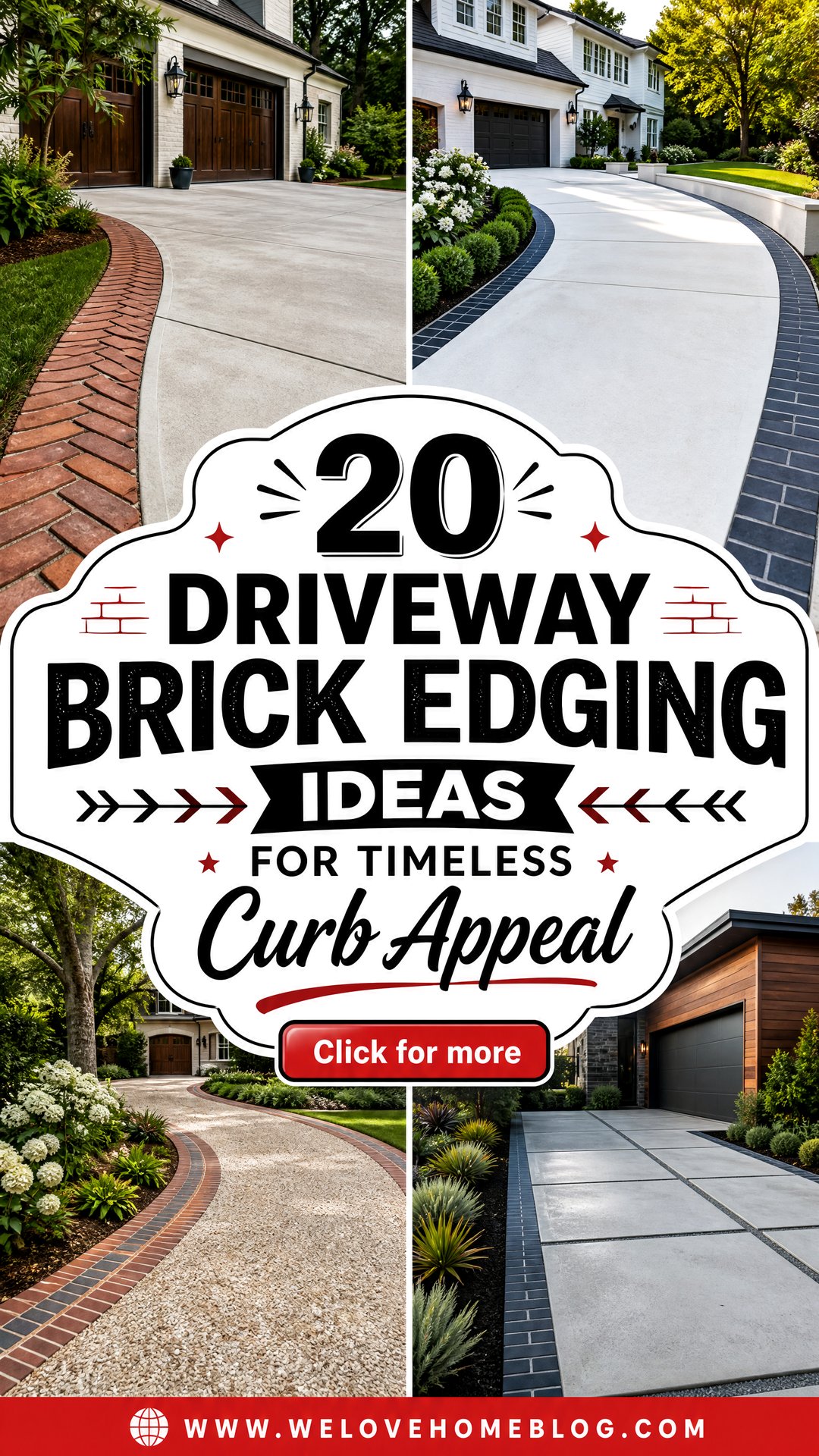 20 Driveway Brick Edging Ideas for Timeless Curb Appeal - 20 Driveway Brick Edging Ideas for Timeless Curb Appeal