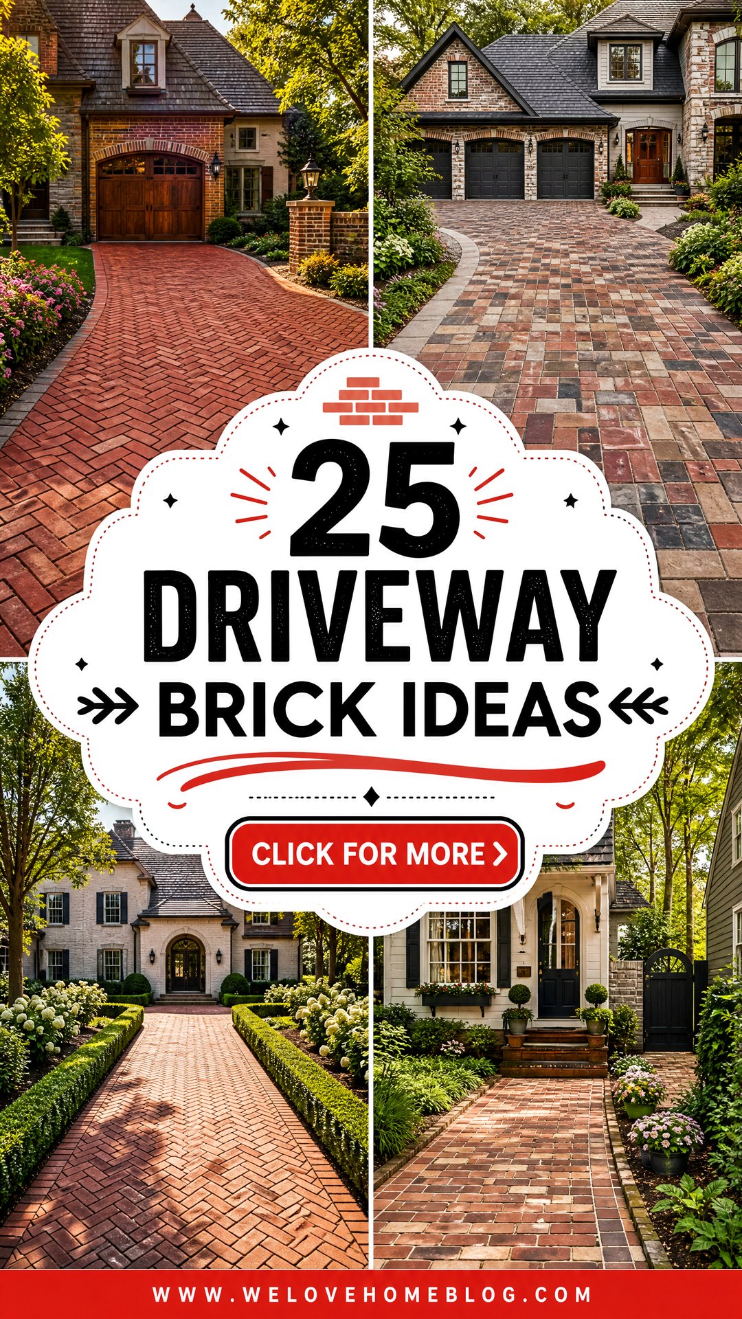 25 Driveway Brick Ideas for Timeless Curb Appeal and Charm - 25 Driveway Brick Ideas for Timeless Curb Appeal and Charm