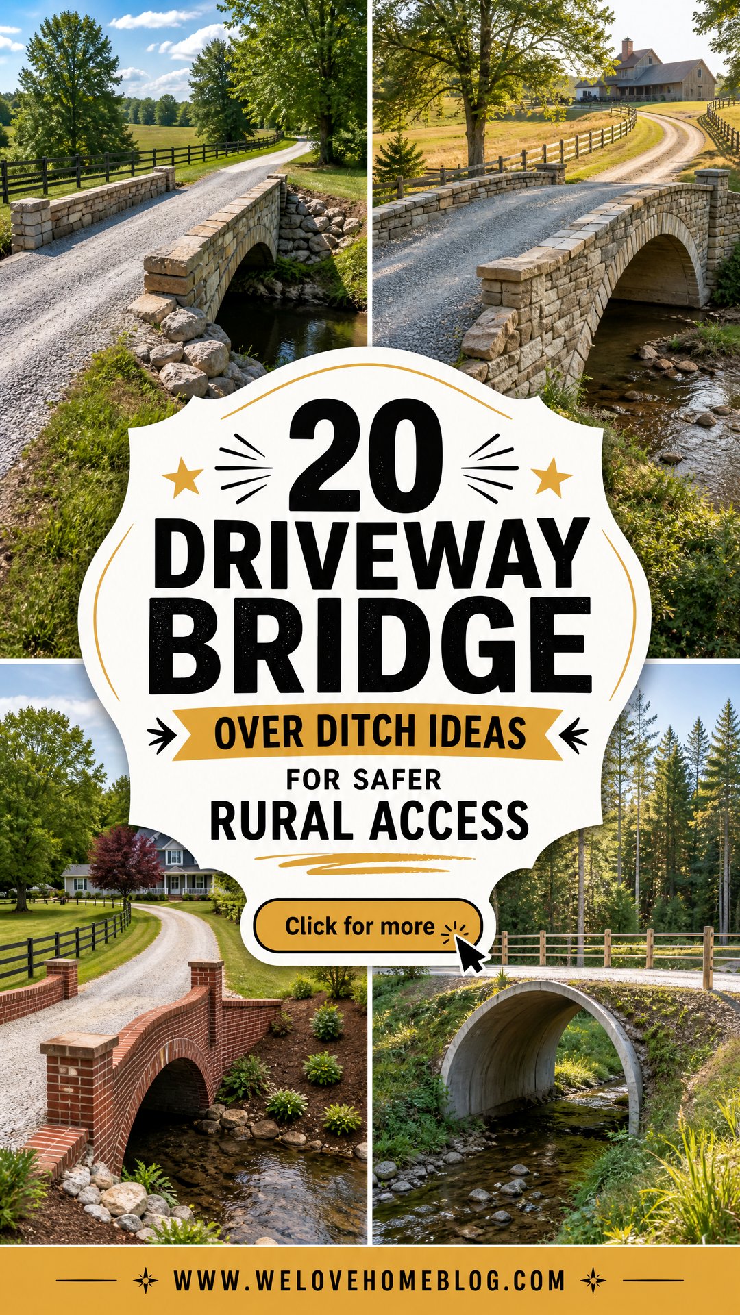 20 Driveway Bridge Over Ditch Ideas for Safer Rural Access - 20 Driveway Bridge Over Ditch Ideas for Safer Rural Access