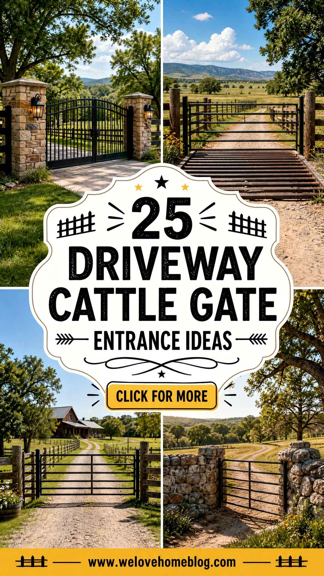 25 Driveway Cattle Gate Entrance Ideas for Secure Rural Style - 25 Driveway Cattle Gate Entrance Ideas for Secure Rural Style