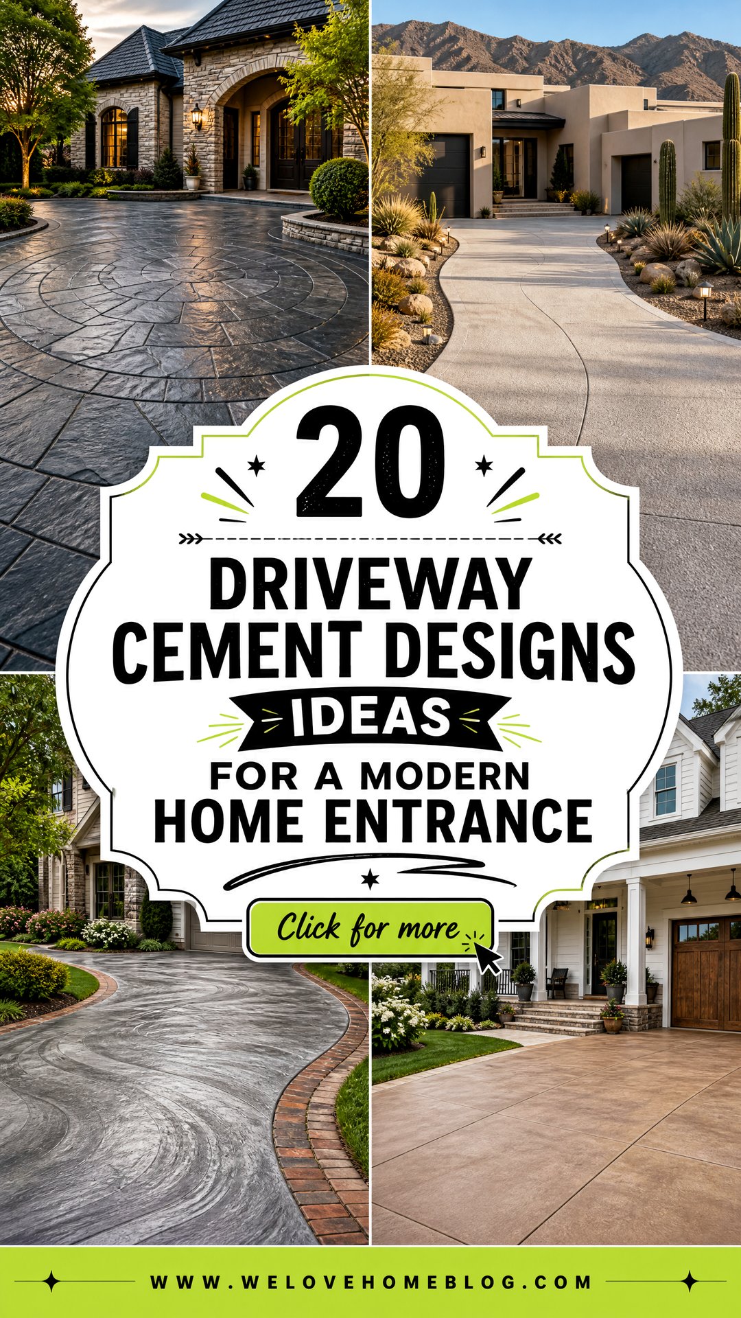 20 Driveway Cement Designs Ideas for a Modern Home Entrance - 20 Driveway Cement Designs Ideas for a Modern Home Entrance