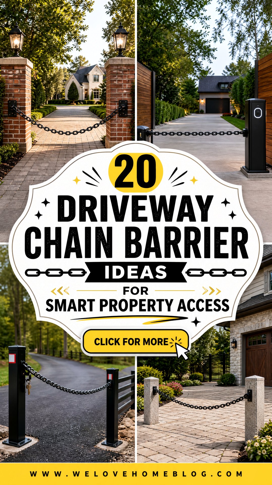20 Driveway Chain Barrier Ideas for Smart Property Access - 20 Driveway Chain Barrier Ideas for Smart Property Access
