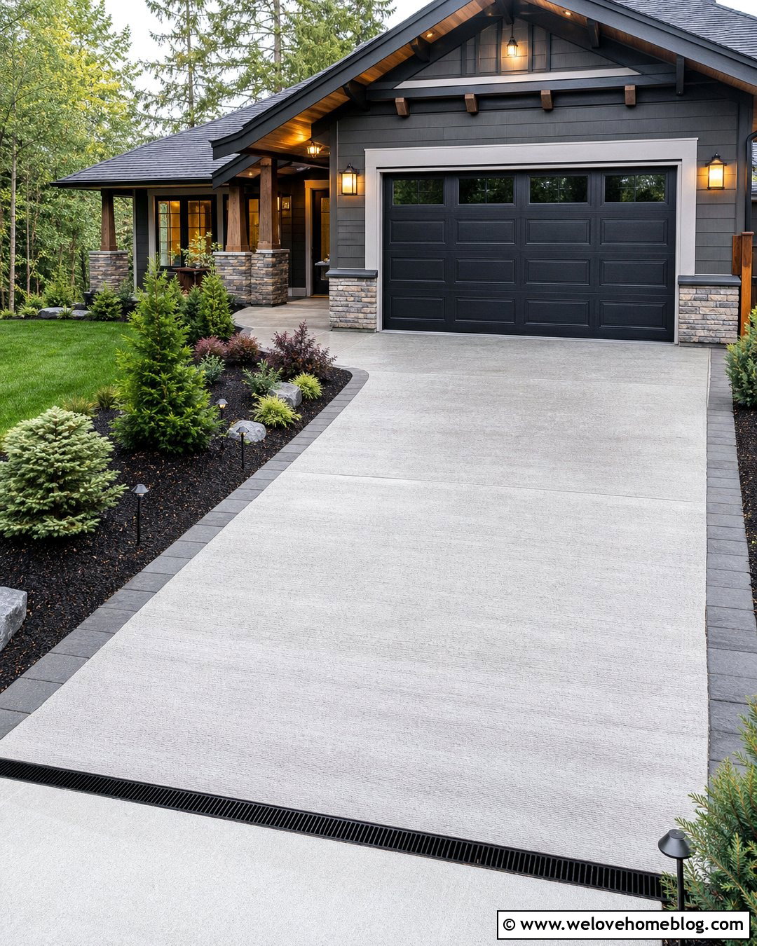 Driveway Channel Drain In Front Of Garage - 35 Driveway Drainage Solutions Ideas