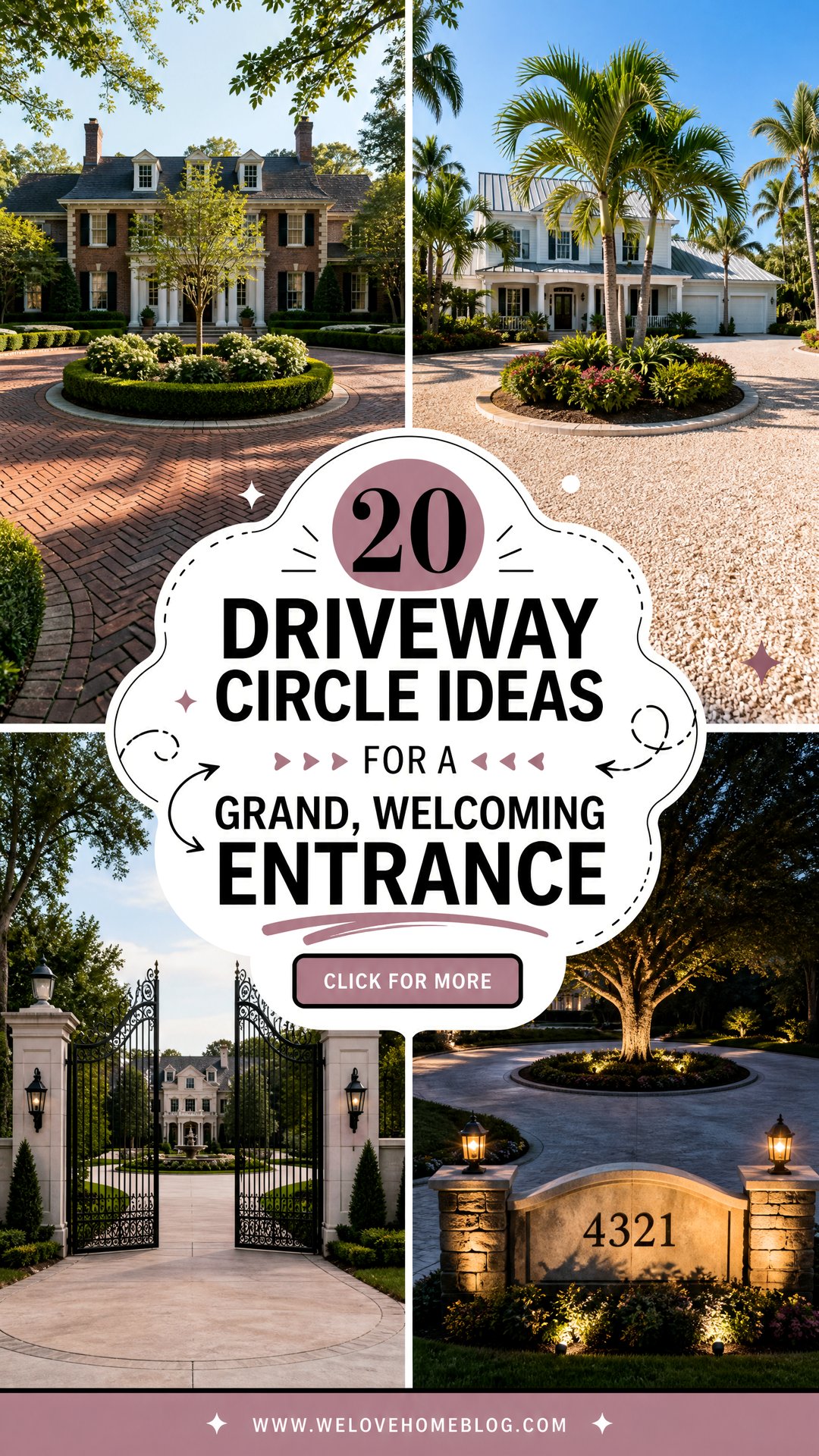 20 Driveway Circle Ideas for a Grand Welcoming Entrance - 20 Driveway Circle Ideas for a Grand, Welcoming Entrance