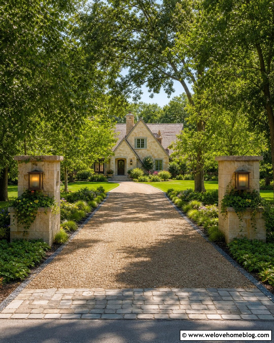 Driveway Columns With Built In Planters - 20 driveway column ideas