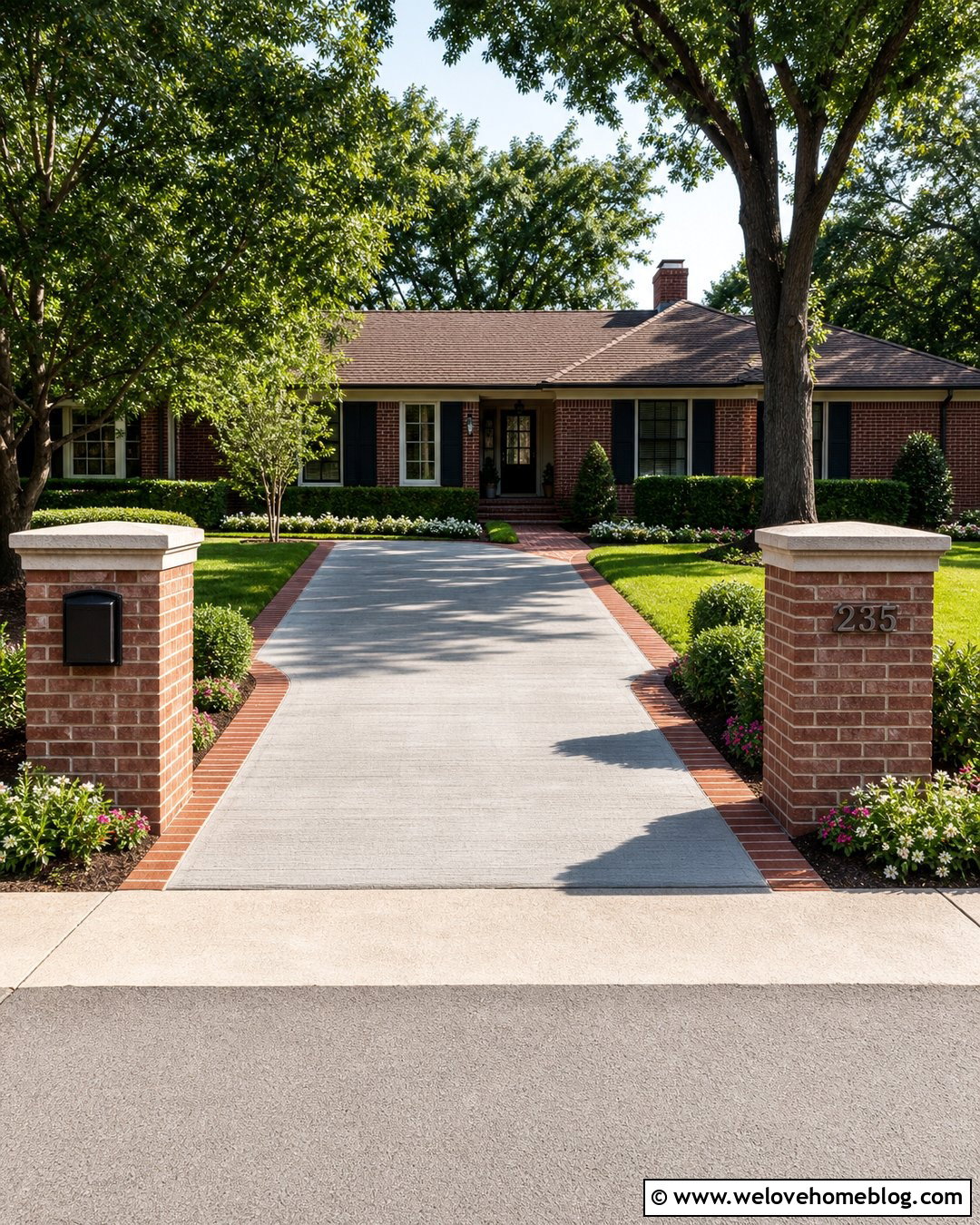 Driveway Columns With Mailbox - 20 entry columns driveway ideas