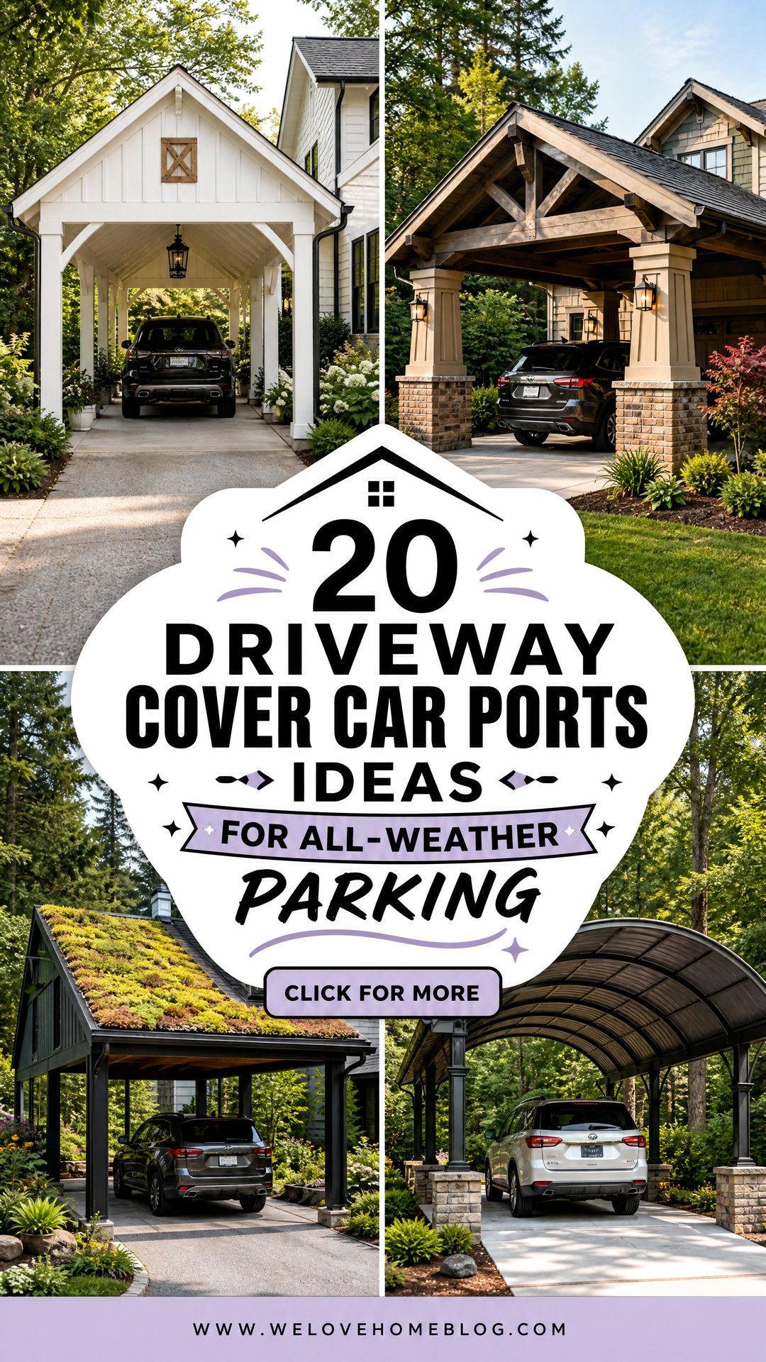 20 Driveway Cover Car Ports Ideas for All-Weather Parking - 20 Driveway Cover Car Ports Ideas for All-Weather Parking