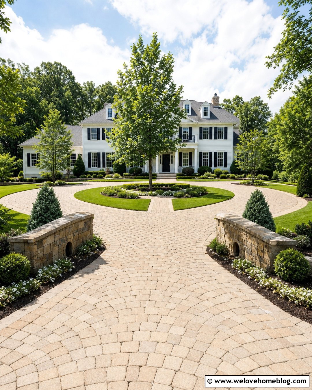 Driveway Culvert With Circular Driveway Entrance - 35 Driveway Culvert Ideas