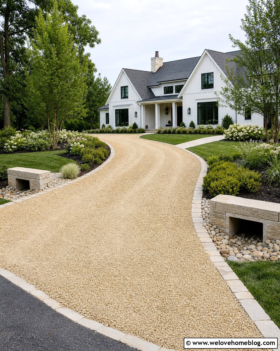 Driveway Culvert With Limestone Edging - 30 driveway culvert landscaping ideas