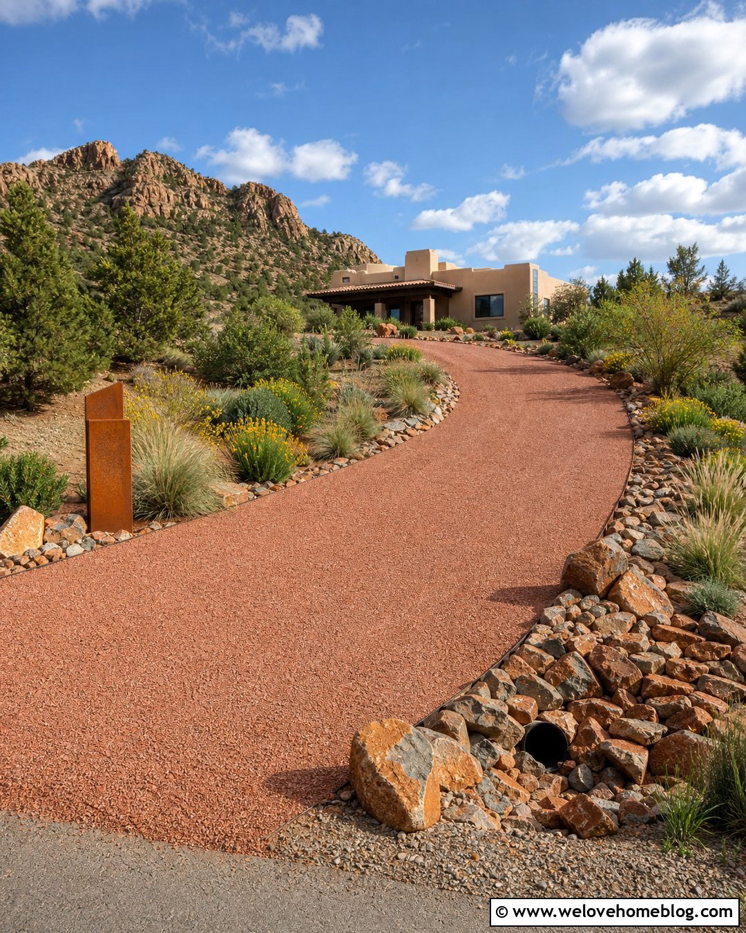 Driveway Culvert With Red Gravel - 30 driveway culvert landscaping ideas