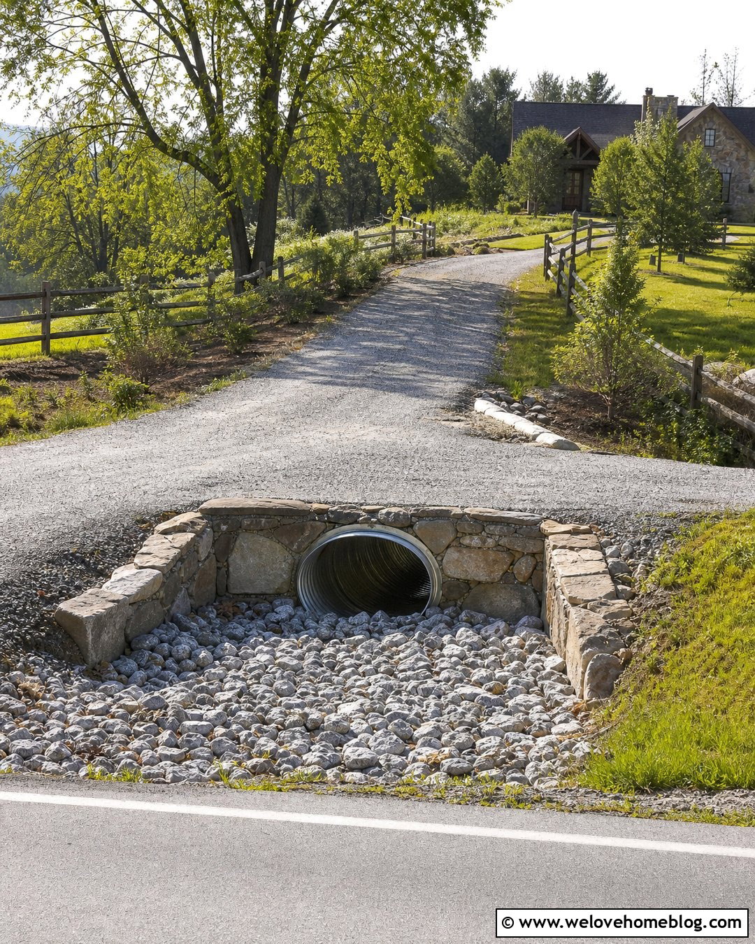 Driveway Culvert With Riprap Erosion Control - 20 Driveway Erosion Control Ideas