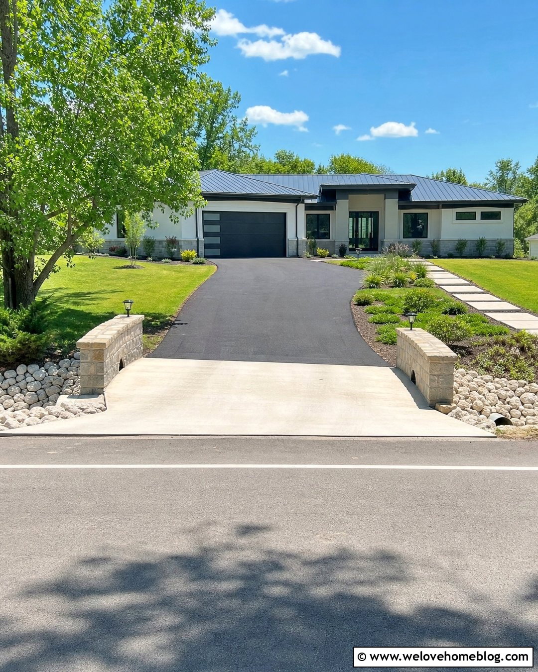 Driveway Culvert With Solar Lighting - 30 driveway culvert landscaping ideas