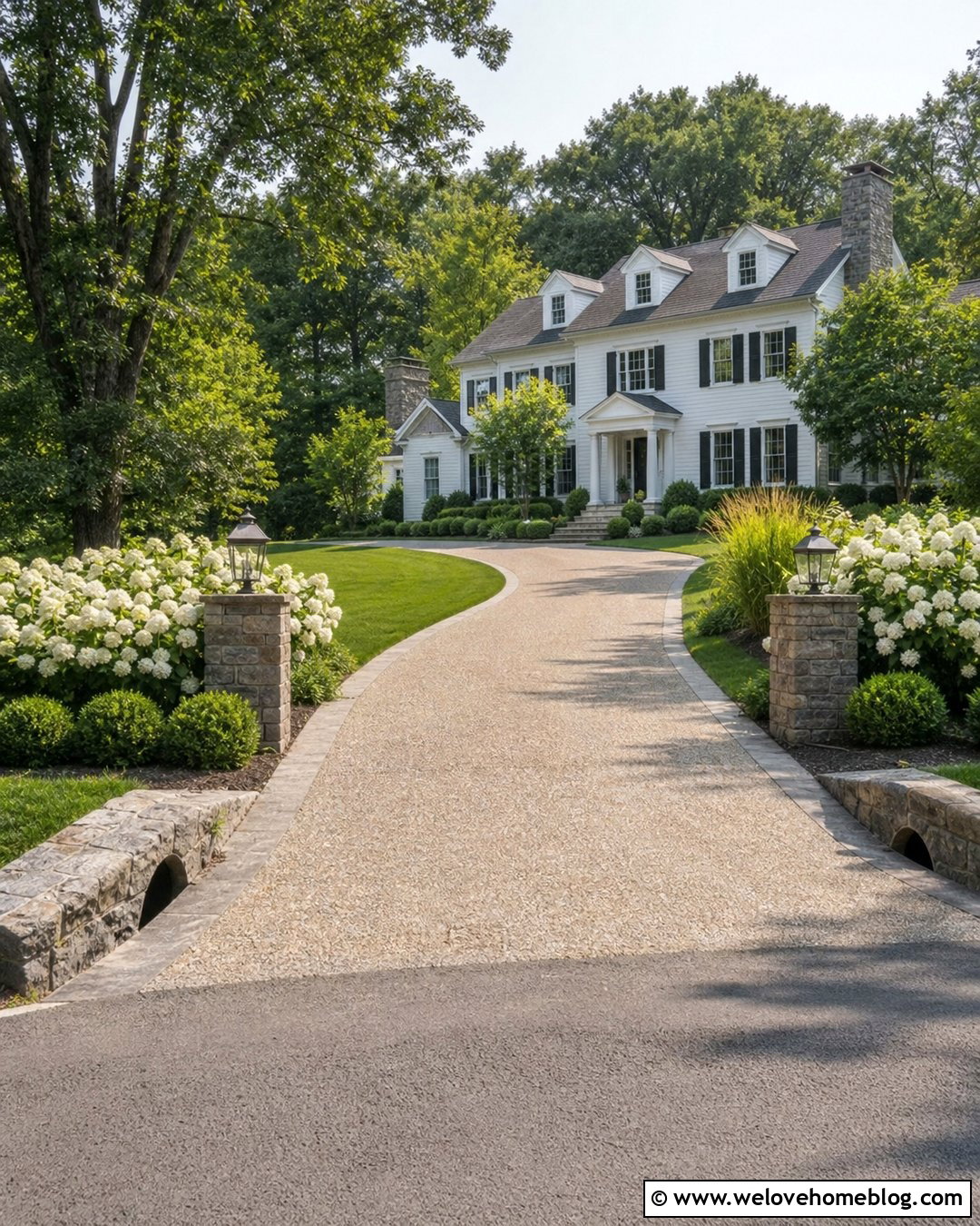 Driveway Culvert With Stone Pillars - 30 driveway culvert landscaping ideas