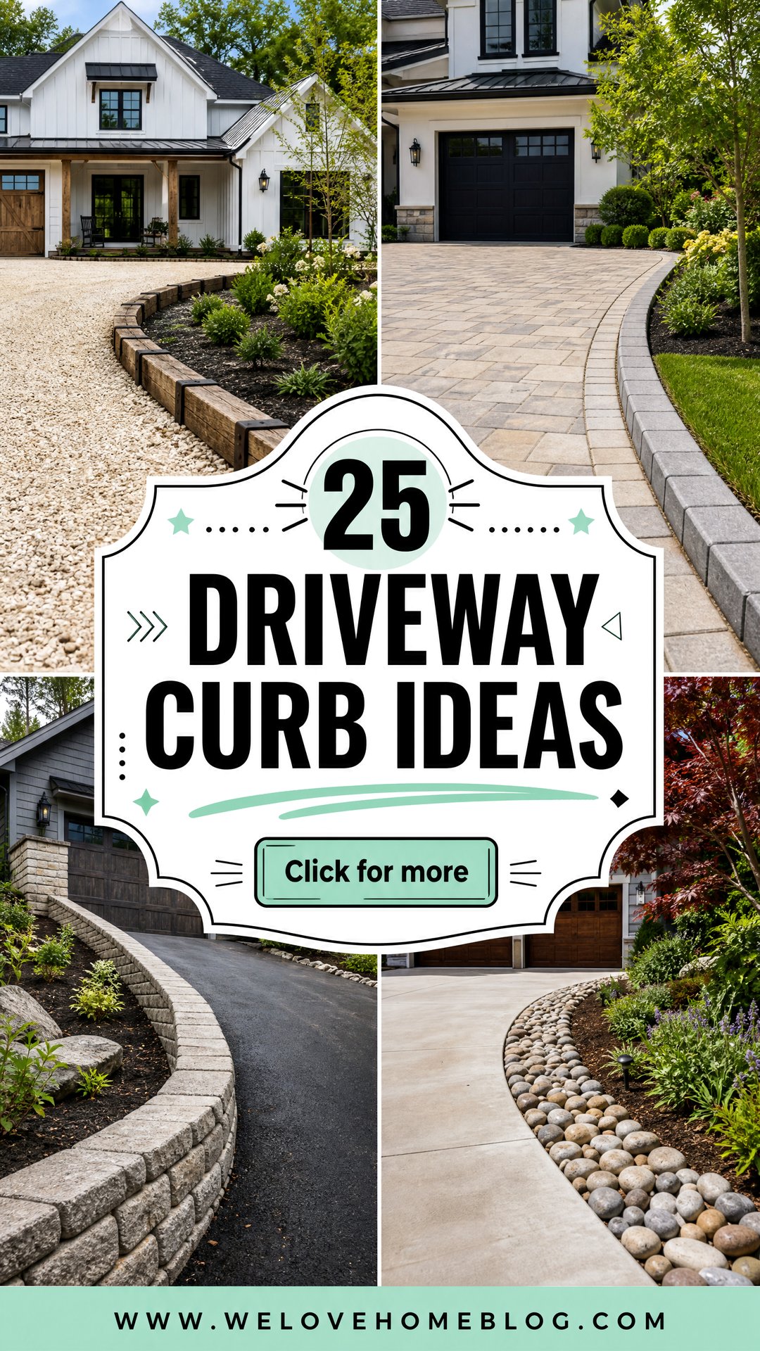 25 Driveway Curb Ideas for a Clean Polished Home Entrance - 25 Driveway Curb Ideas for a Clean, Polished Home Entrance