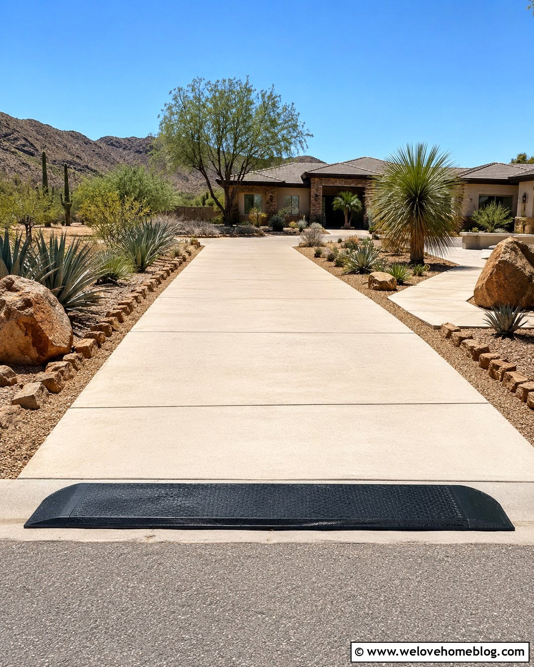 Driveway Curb Ramp For A Hot Climate - 20 Driveway Curb Ramp Ideas