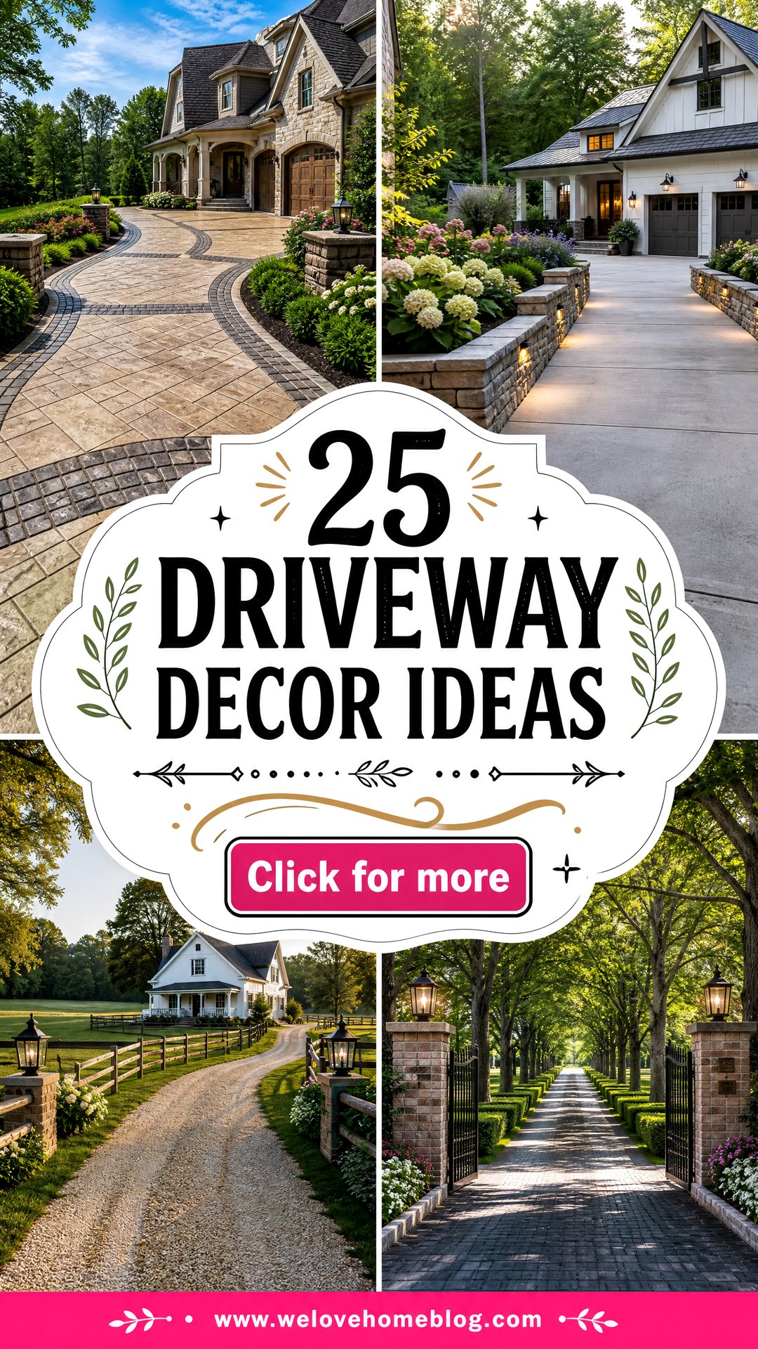 25 Driveway Decor Ideas to Give Your Entrance Fresh Style - 25 Driveway Decor Ideas to Give Your Entrance Fresh Style