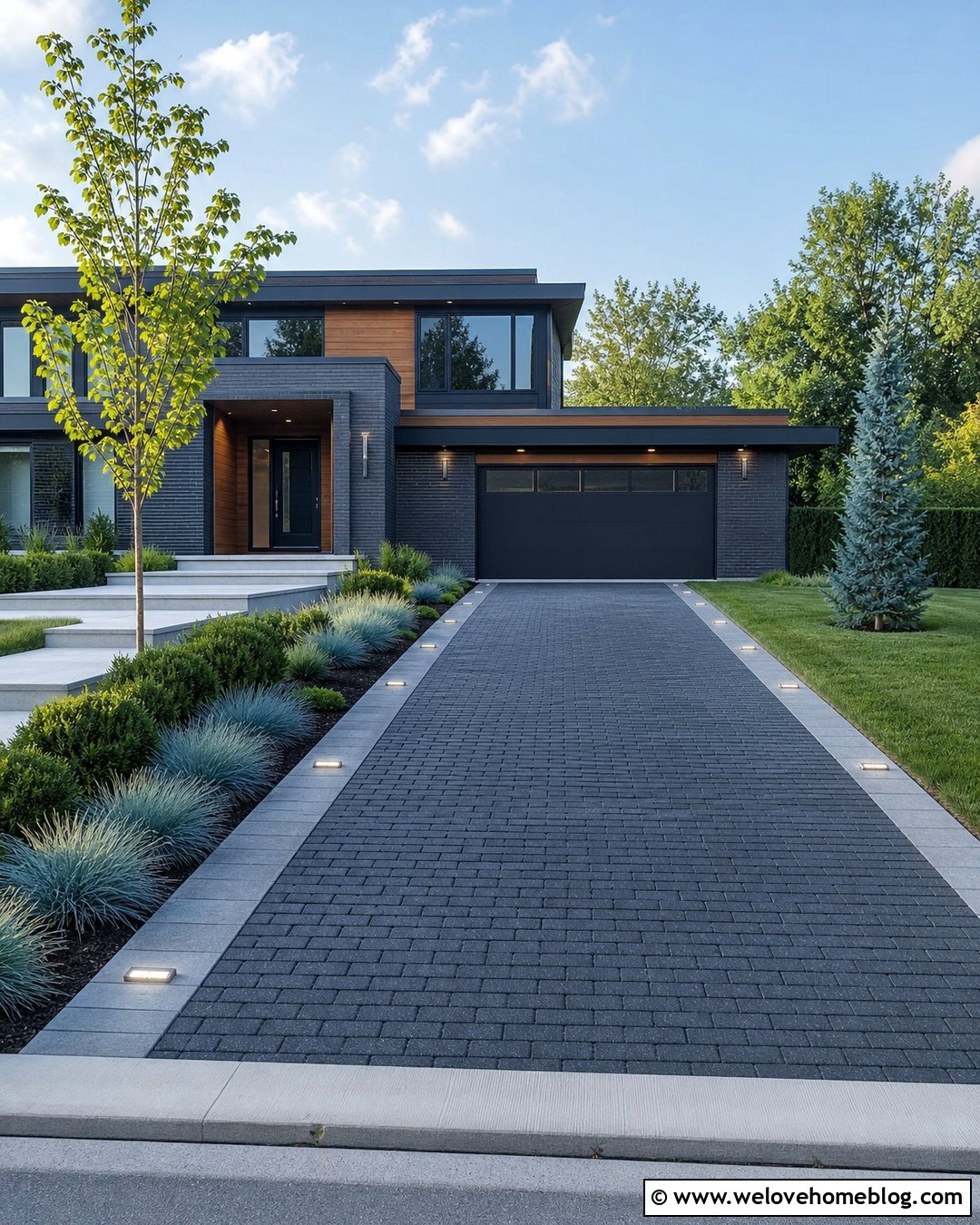 Driveway Edging Blocks With Lighting - 20 Driveway Edging Blocks Ideas