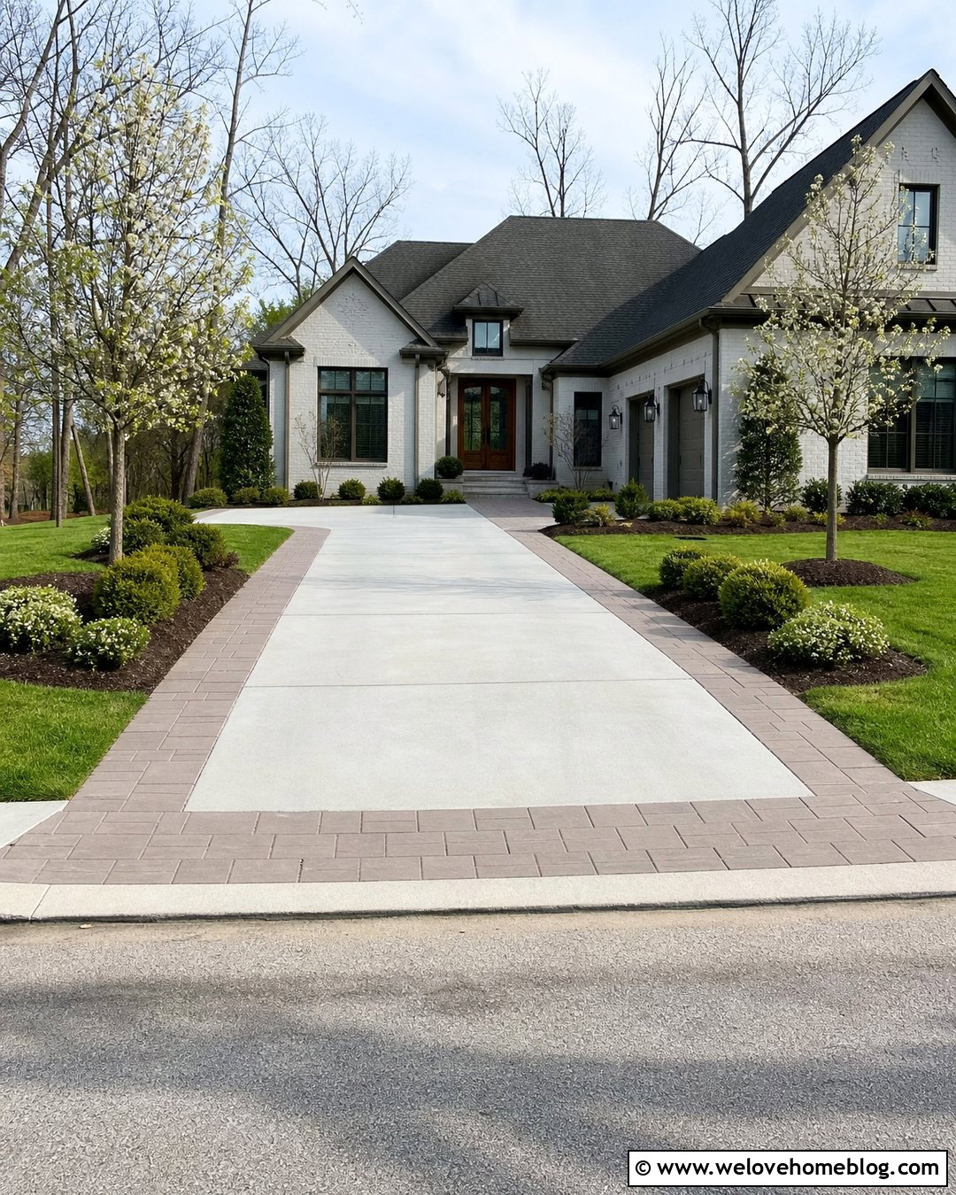 Driveway Edging With A Paver Ribbon - 35 driveway edging ideas