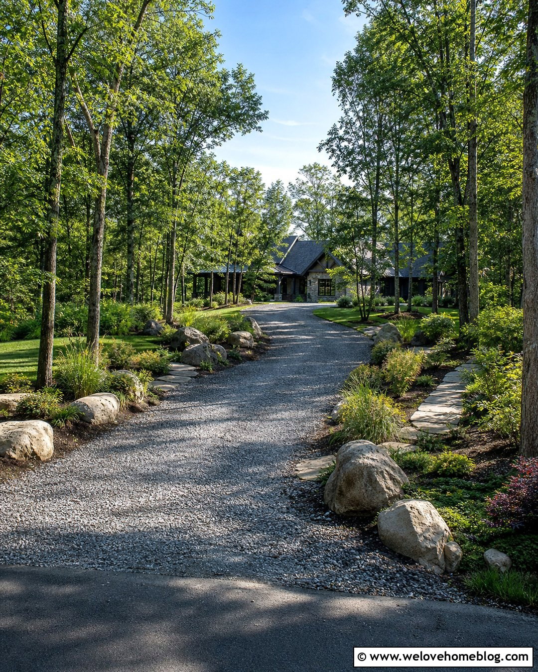 Driveway Edging With Boulders - 35 driveway edging ideas