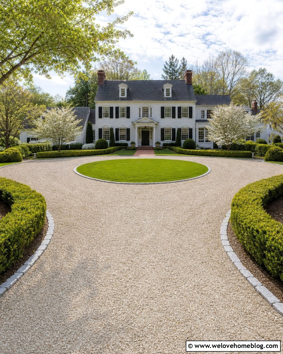 Driveway Edging With Boxwood - 35 driveway edging ideas